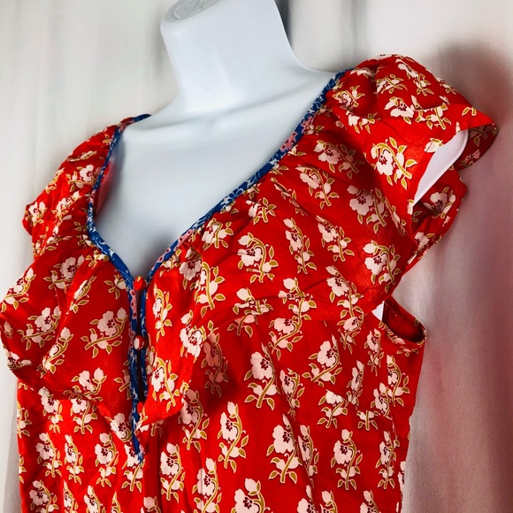 J.Crew Cotton ruffle neckline sleeveless NWT top S - Picture 2 of 14